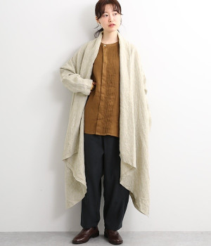 9番手リネン　ガウンコート