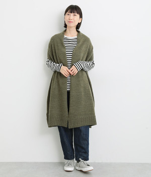アクリルウールロングベスト