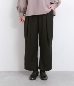 前タックパンツ(ブラック-F)