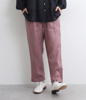 ウエストタックパンツ(ダスティパープル-ONESIZE)