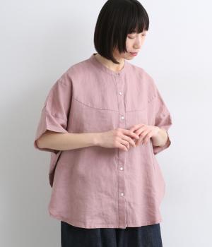 14番手リネン切り替えサークルブラウス