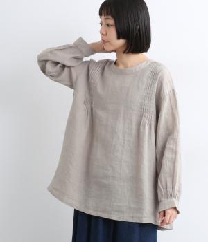 リネンシャンブレー2wayブラウス