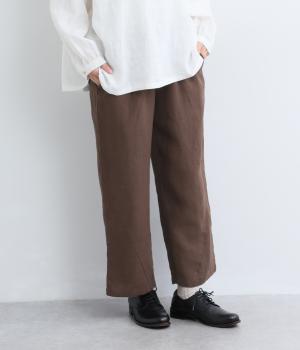 9番手リネンストレートパンツ