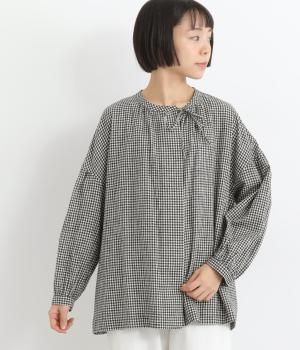 コットンリネン起毛ブラウス