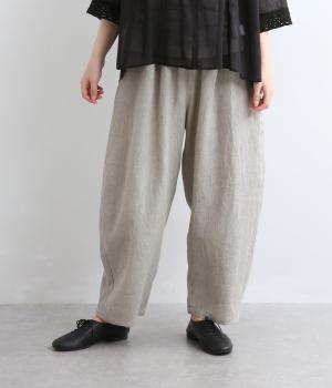 リネンシャンブレーワイドパンツ(ライトグレー-F)