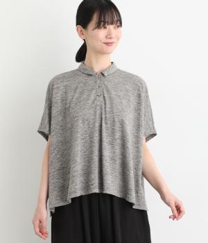 リネン天竺　ポロシャツ