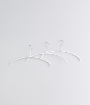 エコノミック36　滑り落ちない人体ハンガー(3本セット)(ホワイト-ONESIZE)