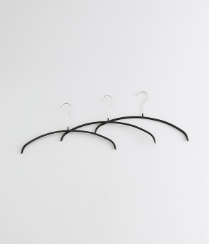 エコノミック36　滑り落ちない人体ハンガー(10本セット)(ブラック-ONESIZE)