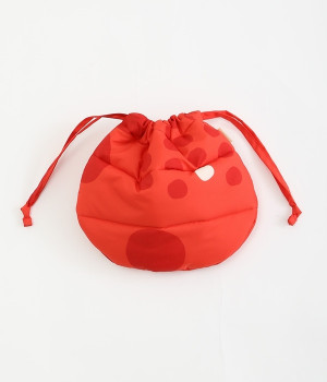 maruキルティング　サークル巾着(レッド-ONESIZE)