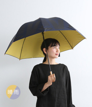 パラブレラ　晴雨兼用　vibes　長傘　55cm(ネイビー-ONESIZE)