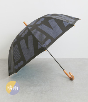 パラブレラ　晴雨兼用　vibes　長傘　55cm(ブラック-ONESIZE)