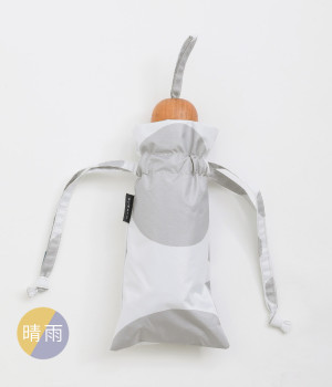 All weather　晴雨兼用　maru　コンパクト折りたたみ傘　50cm(ホワイト-ONESIZE)