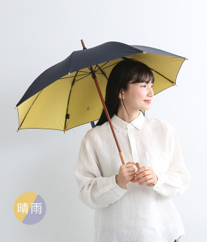 paraburella 晴雨兼用　長傘(ネイビー-ONESIZE)