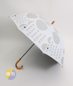 パラブレラ　晴雨兼用　maru　長傘　55cm(ホワイト-ONESIZE)