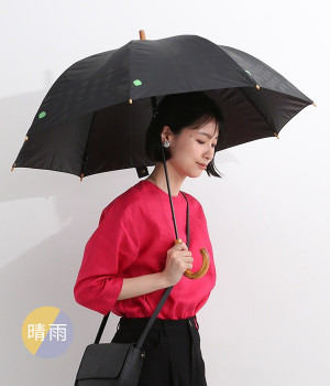 パラブレラ　晴雨兼用　maru　長傘　55cm(ブラック-ONESIZE)