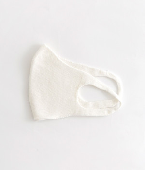 肌面シルク無縫製マスク　ライト(オフホワイト-ONESIZE)