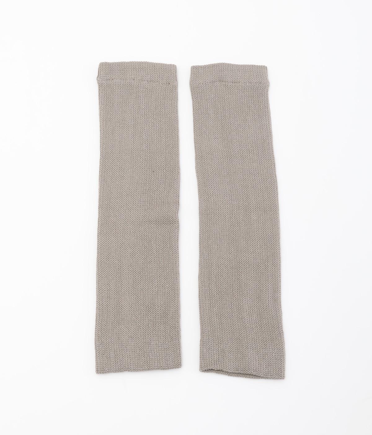 日本製 内側シルクのレッグウォーマー(トープ-ONESIZE)