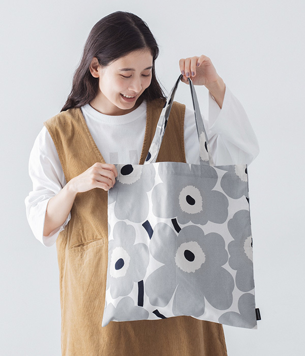 Pieni Unikko トートバッグ(グレー-ONESIZE)