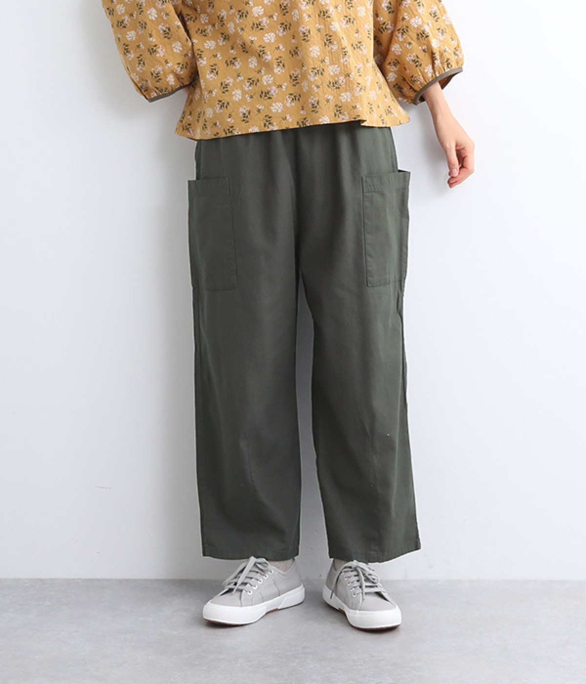 裏使いツイルカーゴパンツ(スミクロ-M)