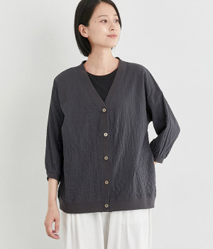 表面変化カーディガン(スミクロ-L)