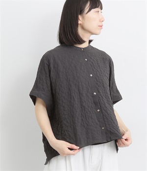 表面変化ワイドシャツ(スミクロ-L)