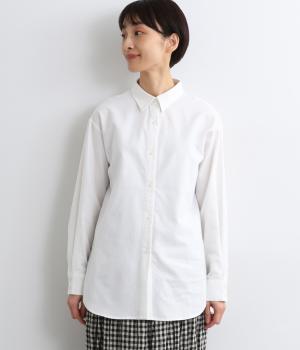 ソフトオックスレギュラーカラーシャツ(オフ-L)