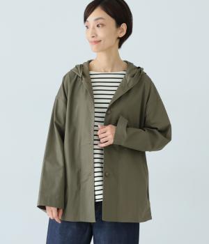 表ツイルピーチ　マウンテンパーカー(カーキ-L)