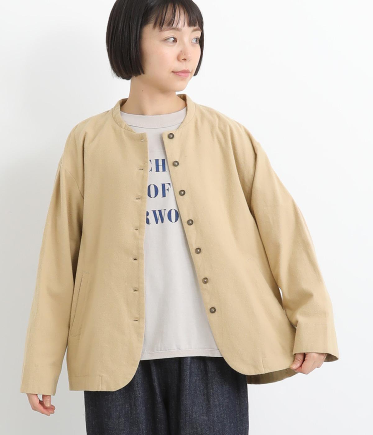 表微起毛　ジャケット(ベージュ-M)