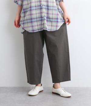 コットン　ロングボンタンパンツ(スミクロ-L)