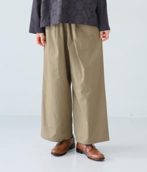 表ツイルピーチ　ワイドパンツ(モカ-M)