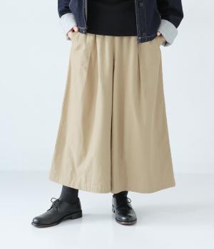 表微起毛　ガウチョパンツ(ベージュ-L)