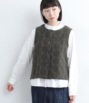 ドットジャカードベスト(スミクロ-L)