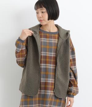 シープボアベスト(カーキ-L)