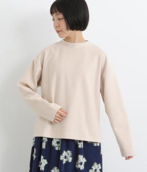 表起毛　モックネックプルオーバー(アイボリー-M)