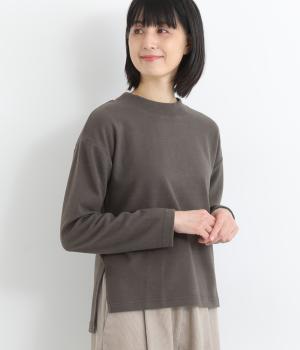 表起毛　モックネックプルオーバー(スミクロ-L)