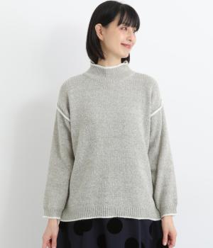 裏リンキング風セーター(グレージュ-M)