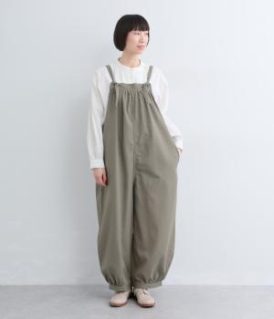 ごきげんになれるサロペット(カーキ-L)