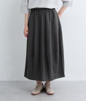 リネン入りランタンスカート(スミクロ-M)