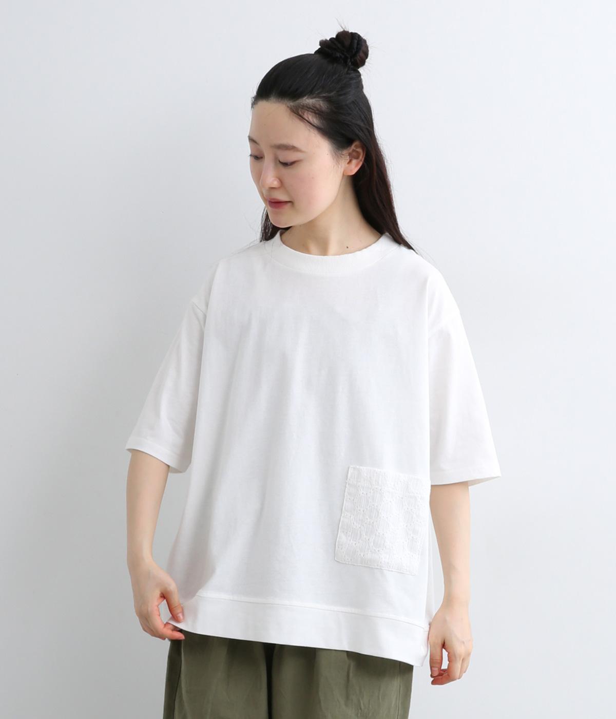 ちょこっとレースTシャツ(オフ-M)