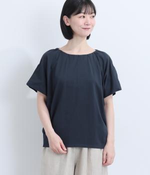 接触冷感気が利く半袖Tシャツ(ネイビー-L)