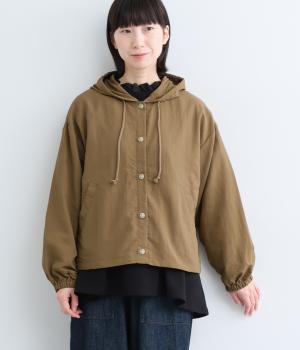 気温になじむひだまりパーカー(カラシ-L)