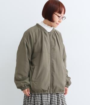 気温になじむひだまり仕立てブルゾン（カーキ・L）