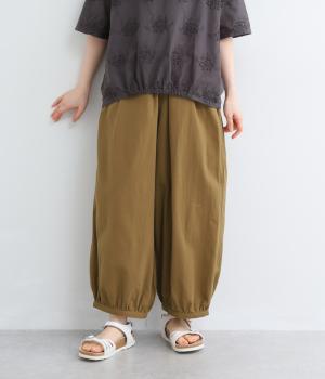 暑い秋の日のためのバルーンパンツ(モカ-L)