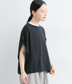 バサッとかぶってふわっと決まるワイドベスト(ネイビー-L)