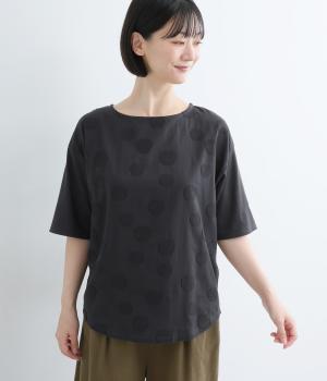 まんまるまるまる5分袖Tシャツ(ネイビー-L)