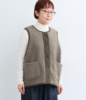ぬくもこベスト（チャコール・L）