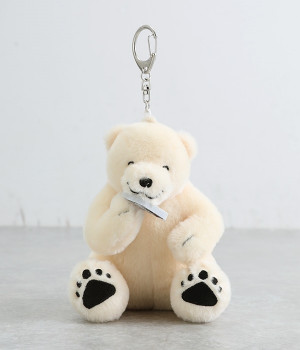 [リンネル掲載]サンドイッチハウスメルヘンコラボ メルヘンぬいぐるみキーホルダーおすわり(アイボリー-ONESIZE)