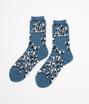 ソックスmini　Panda(ブルー-ONESIZE)