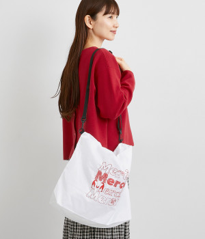 EMB　merci 2wayマルシェバッグ(ホワイト-ONESIZE)
