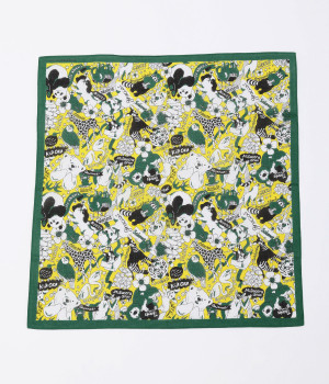 バンダナ　THANK YOU(ダークグリーン-ONESIZE)